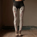Halloween Muscle Anatomy Art Women's Knit Leggings artswardrobe