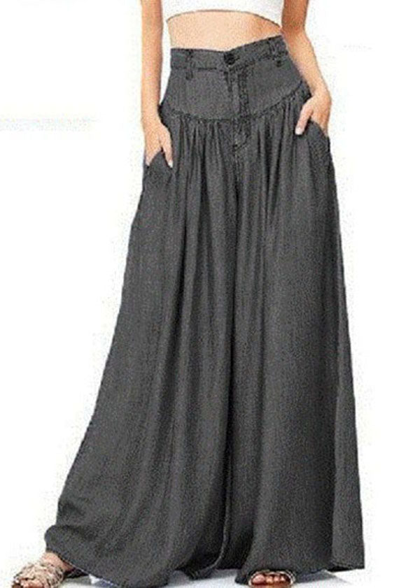 Blue Wide Leg Pants for