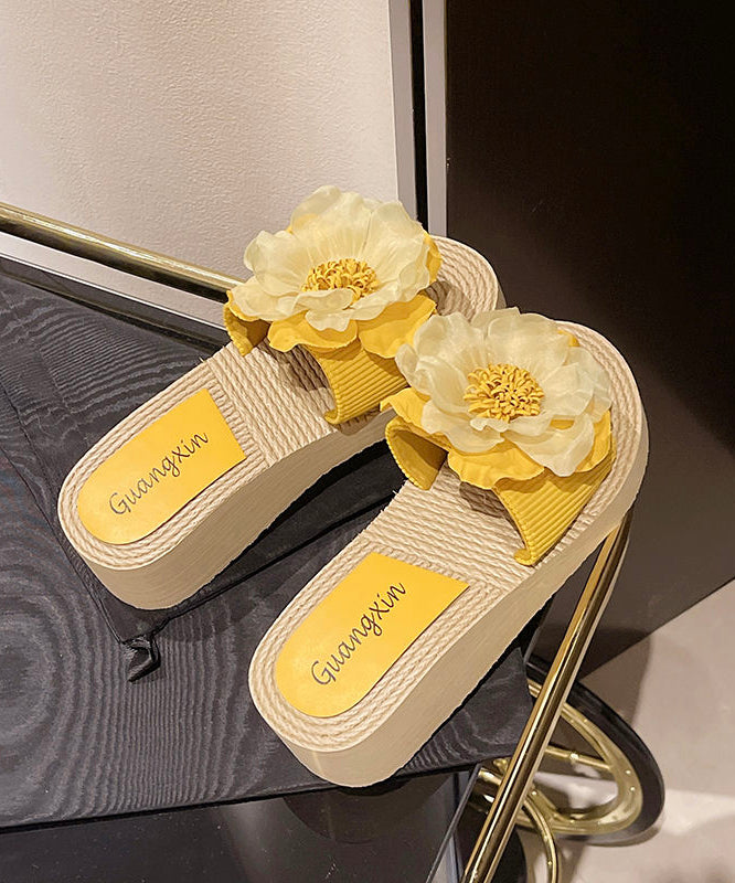 Black Wedge Slide Sandals Peep Toe