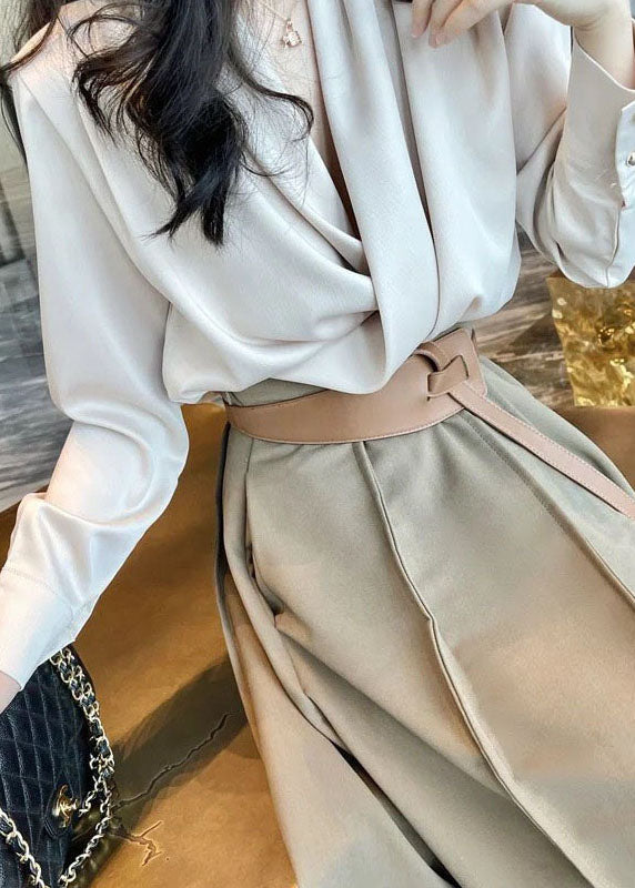 Diy Asymmetrical Patchwork Chiffon 2 Piece Outfit Spring
