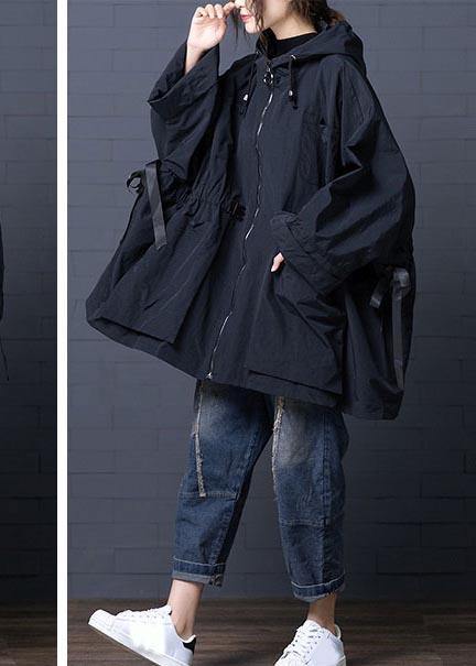 Hooded Tie Waist Spring Coats Purple Dresses Jackets