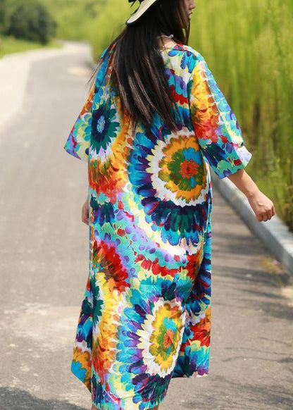 Tie Dye Summer Maxi Dresses