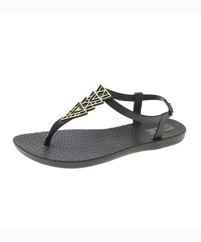 Style Black Flat Flip Flops Sandals