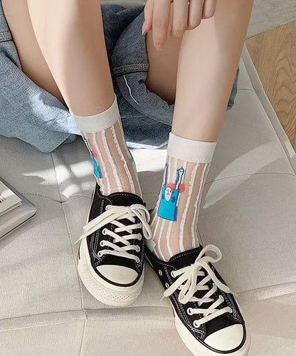 Cartoon Summer Thin Breathable Two Sided Socks