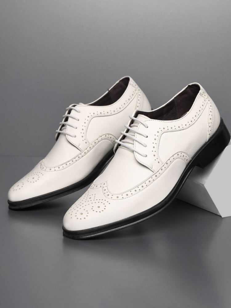 Men's Classic British Brogue Leather Shoes artswardrobe