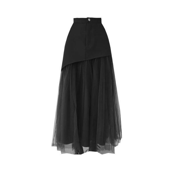 New Mesh Patchwork Skirt Color Street Simplicity Temperament Skirt