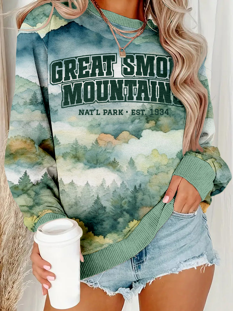 Comstylish Great Smoky Mountains National Park Cozy Sweatshirt