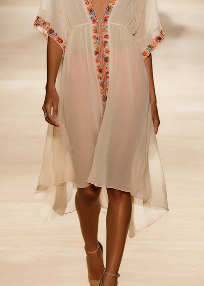 Apricot Oversized Cotton Upf 50+ Cardigans Summer