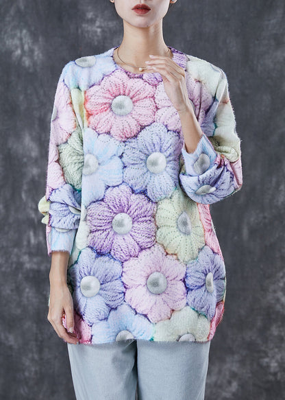 Modern Multicolour Thick Knit Sweater Tops Winter