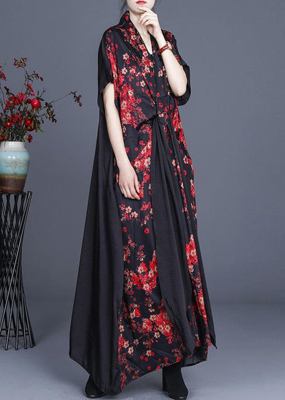 Red Tie Sleeveless Long Dresses Summer