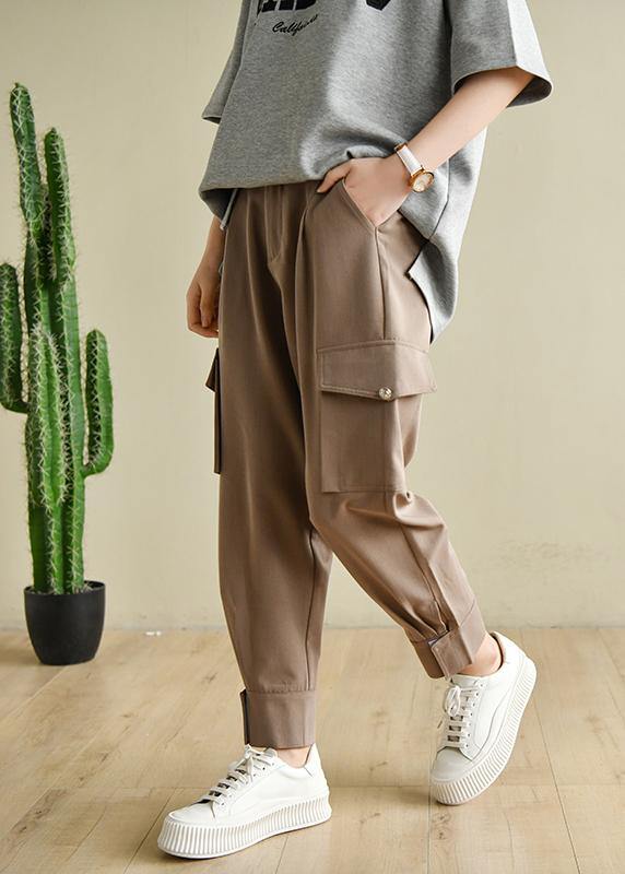 Chocolate Pockets Patchwork Cotton Pants