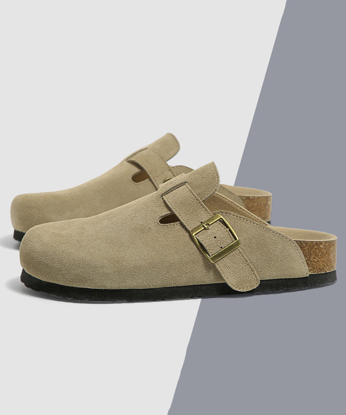 New Beige Simple Versatile Lazy Baotou Slide Sandals