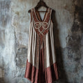 Tribal Celtic Knot Lace Art Linen Tank Dress artswardrobe