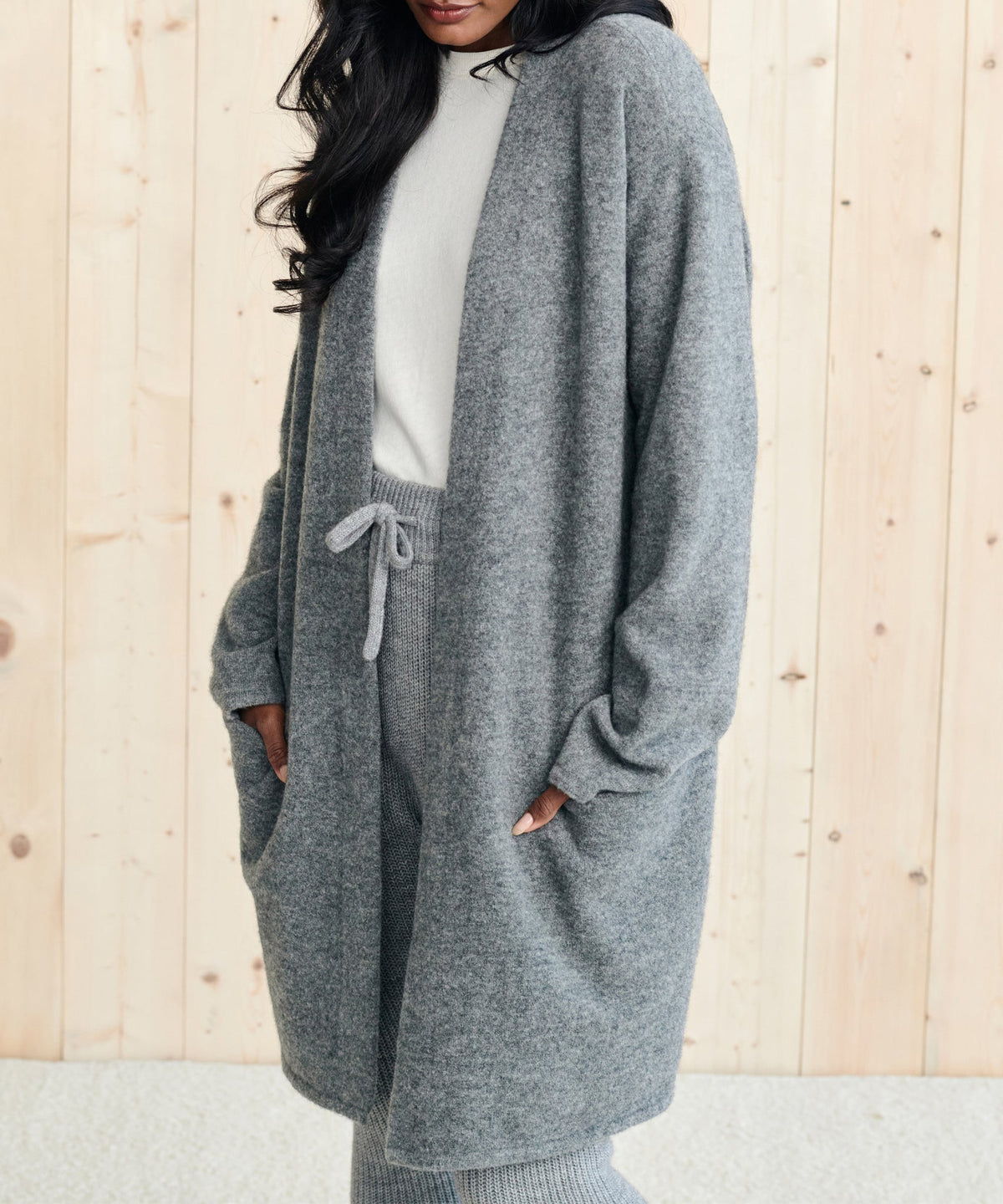 JO | Long jacket with patch pockets
