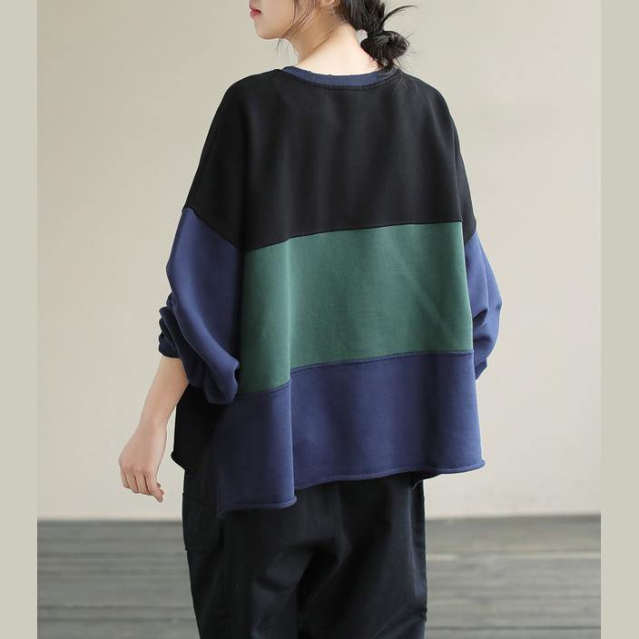 Patchwork Cotton Springtunics for Fabrics Black Alphabet Prints Top