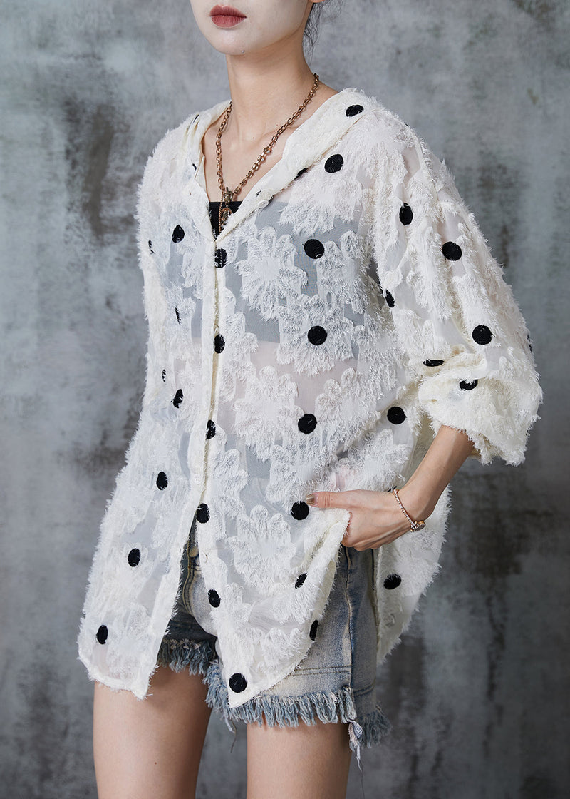 Apricot Tasseled Embroidered Spandex Hooded Jackets Fall