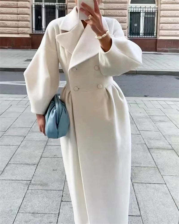 JO | Vintage wool coat with lantern sleeves and turn-ups