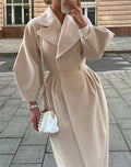 JO | Vintage wool coat with lantern sleeves and turn-ups