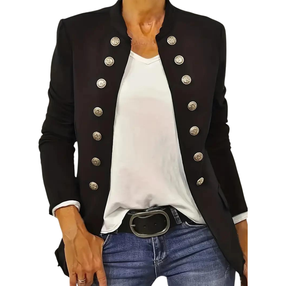 JO | Casual women's blazer with buttons down the front