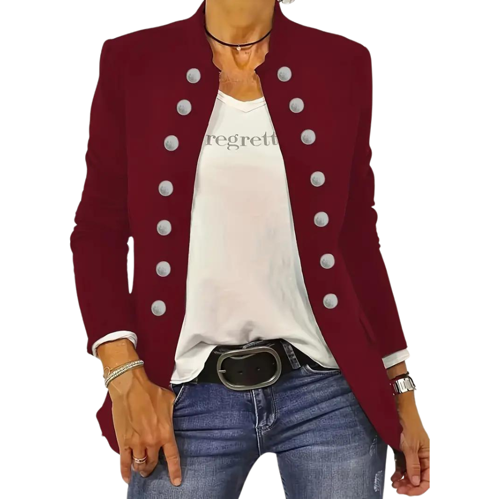 JO | Casual women's blazer with buttons down the front