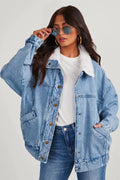 JO | Oversized denim jacket for women