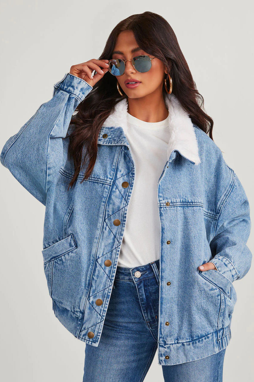 JO | Oversized denim jacket for women
