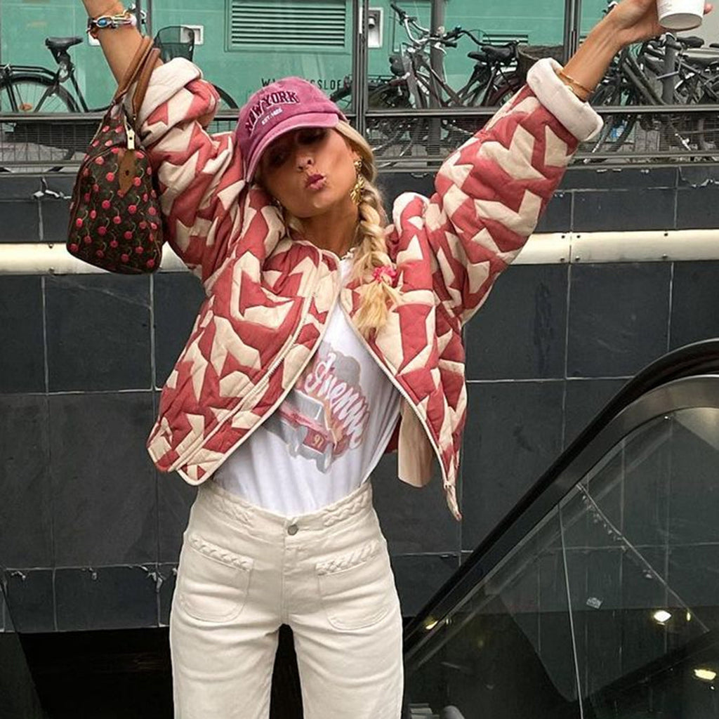 JO | stylish printed quilted jacket