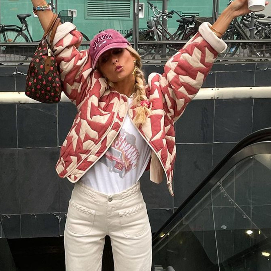 JO | stylish printed quilted jacket