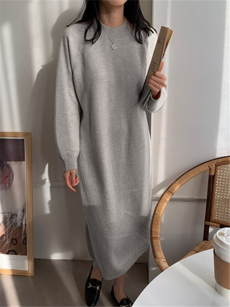 JO | Cozy knit midi dress