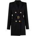JO | classic blazer dress for the office with belt and luxury buttons