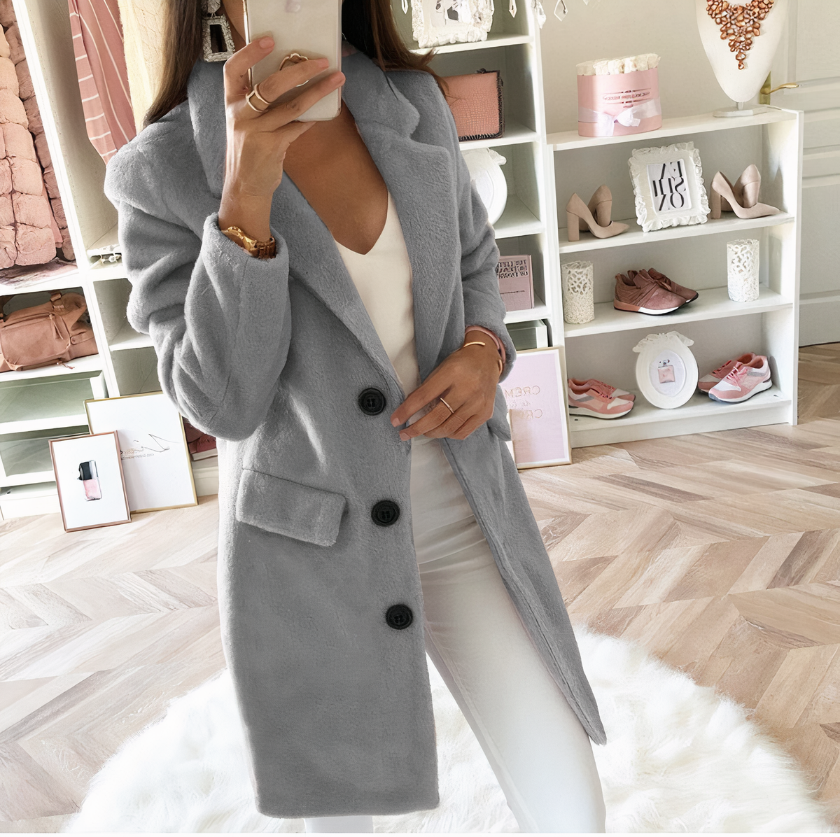 JO | Stylish jacket with pockets for women
