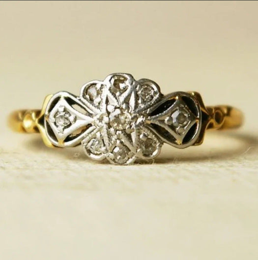 Delicate Artisan Gold Ring