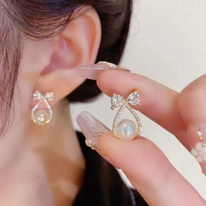 Delicate Artisan Pearl Earring