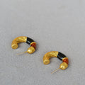 Delicate Artisan Gold Earring