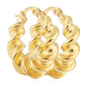 Delicate Artisan Gold Earring