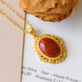 Delicate Artisan Gold Pendant