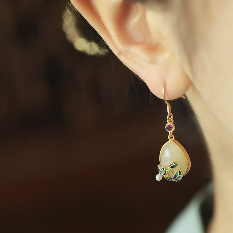 Delicate Artisan Gold Earring