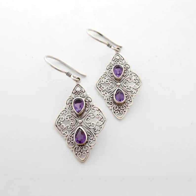 Vintage Handmade Silver Earring