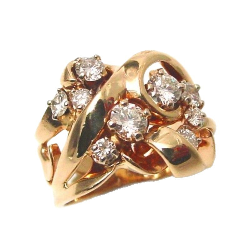 Delicate Artisan Gold Ring