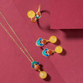 Delicate Artisan Gold Earring