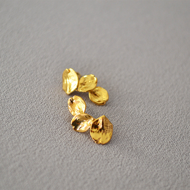 Vintage Handmade Gold Earring