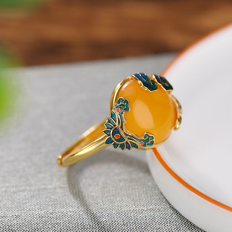 Delicate Artisan Gold Ring