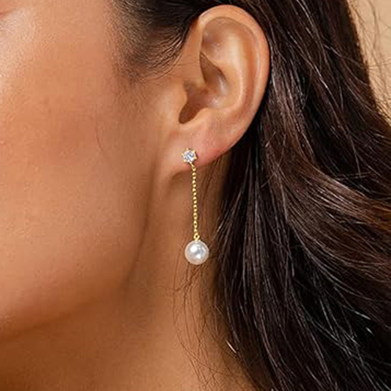 Delicate Artisan Pearl Earring