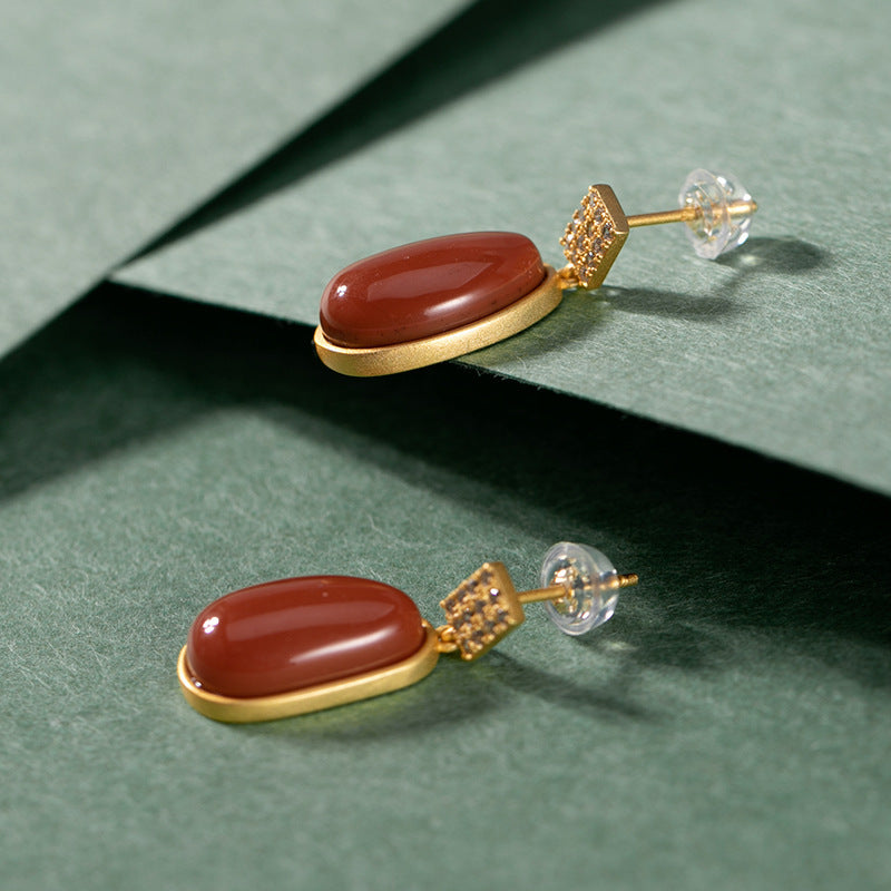 Vintage Handmade Gold Earring