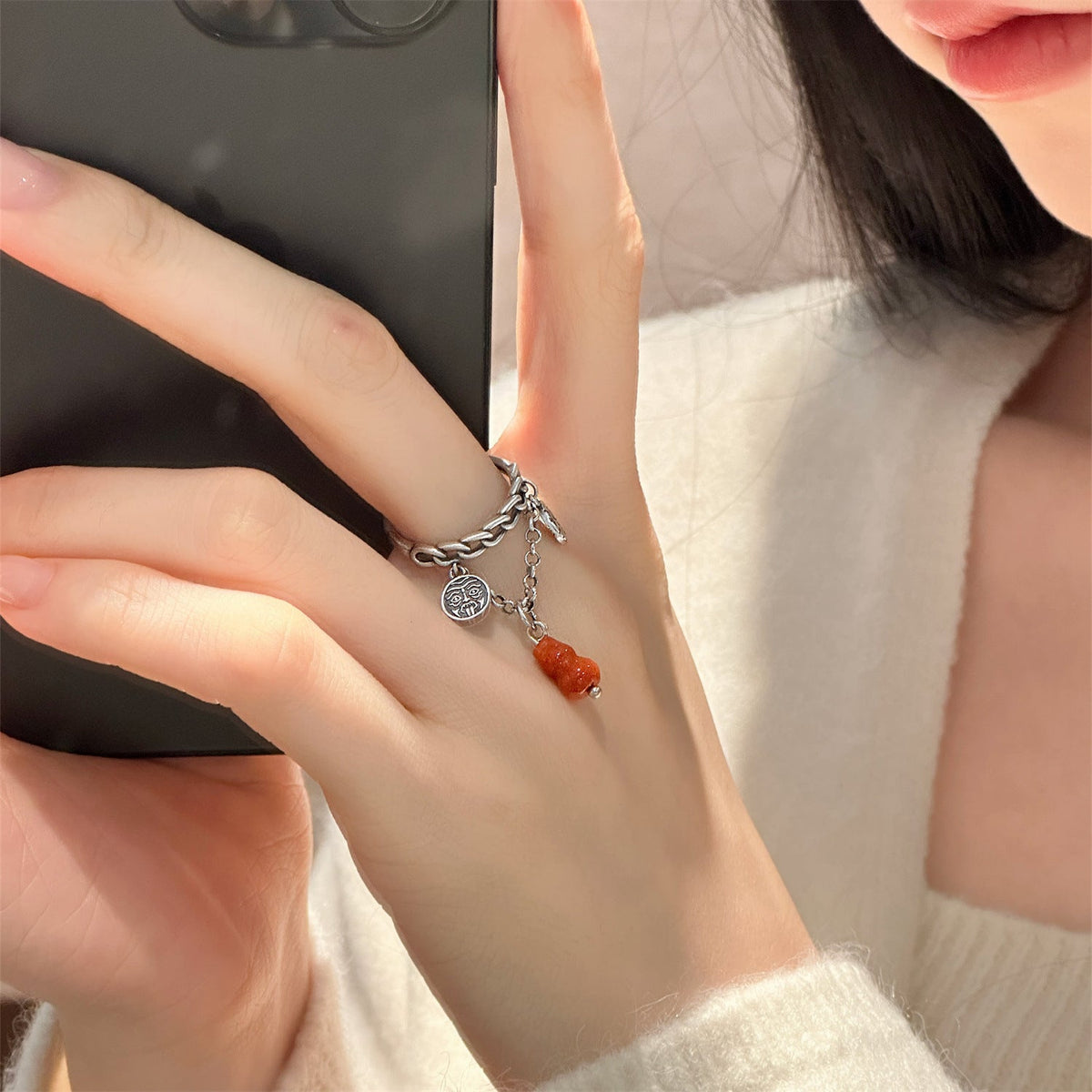 Delicate Artisan Silver Ring
