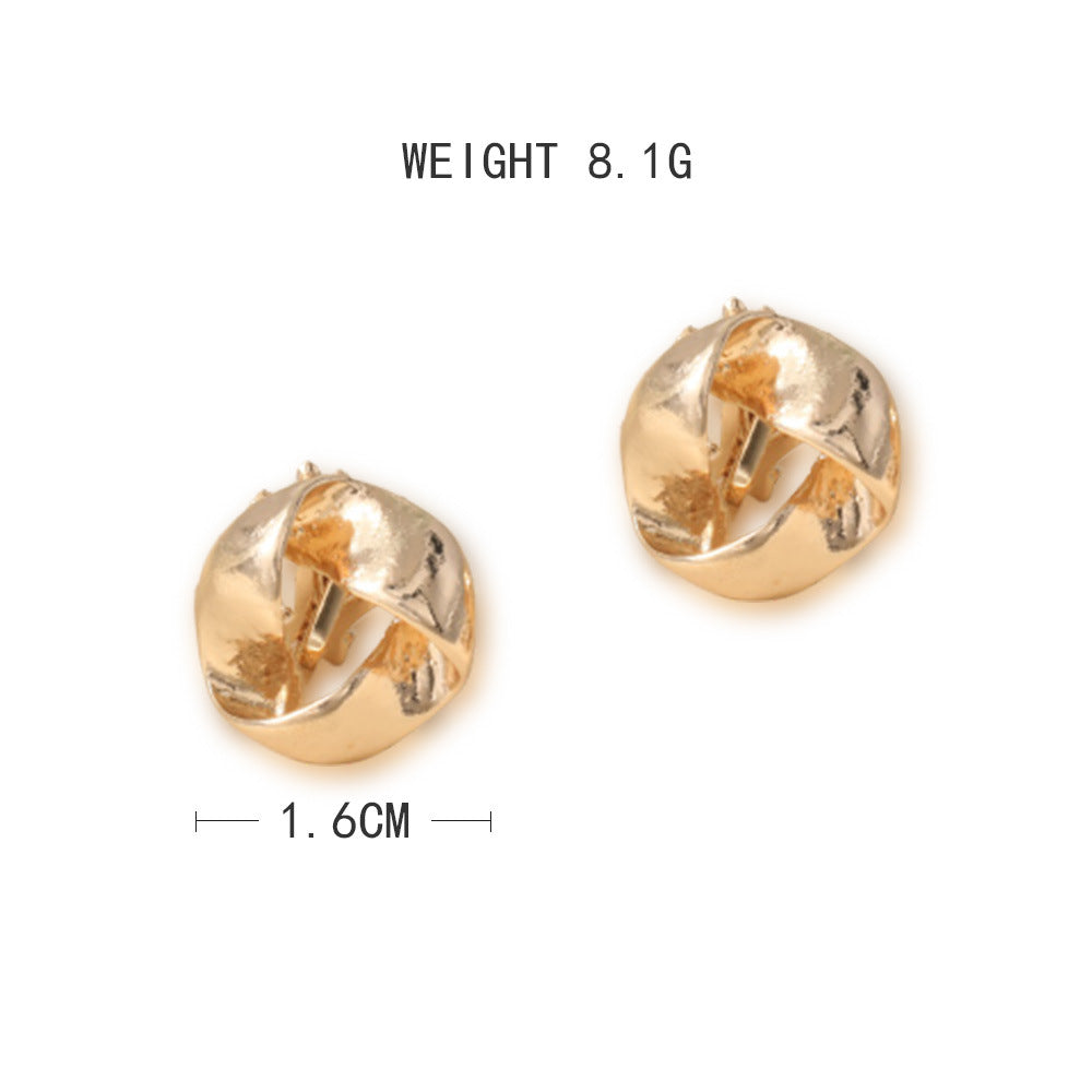Delicate Artisan Gold Earring