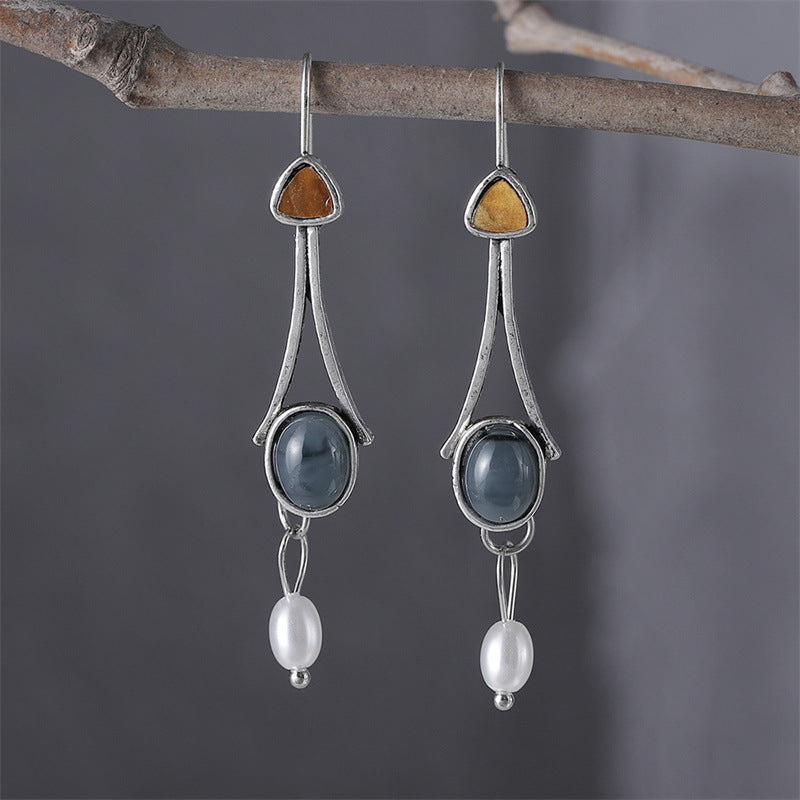 Delicate Artisan Pearl Earring
