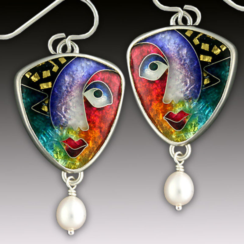 Delicate Artisan Pearl Earring
