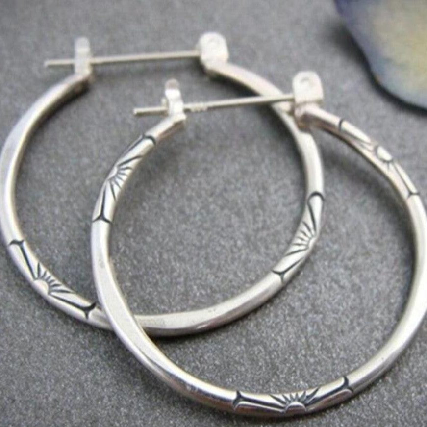 Vintage Handmade Silver Earring
