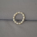 Delicate Artisan Pearl Ring